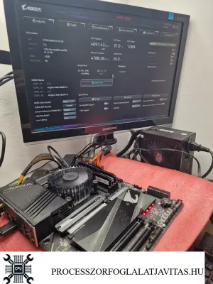 Gigabyte Z790 Aorus cs&uacute;cskateg&oacute;ri&aacute;s alaplap műk&ouml;d&eacute;s k&ouml;zbeni tesztel&eacute;se