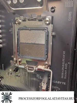 s&eacute;r&uuml;lt AM5 foglalat Gigabyte B650 Aorus alaplapon